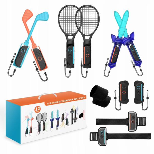 JYS Sada 12 v 1 příslušenství Rukojeti Sport Golf Tenis Z...