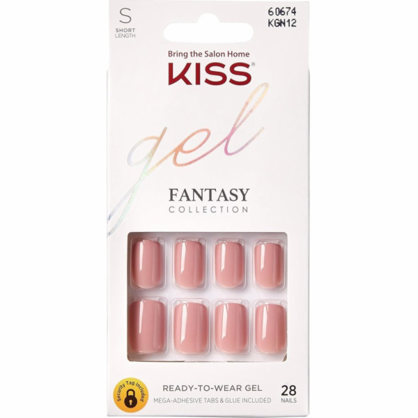 Kiss Umělé nehty Gel Fantasy - Stuhy (velikost S) 28 ks.