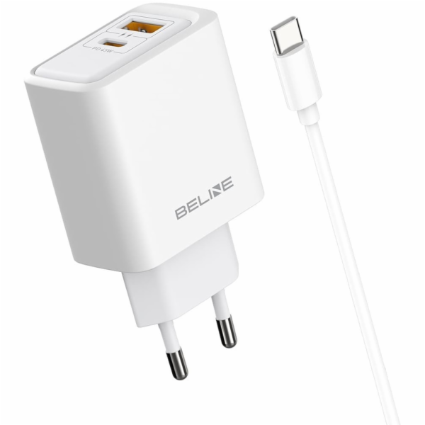 Beline Nabíječka 45W GaN USB-A/USB-C do zásuvky + kabel U...
