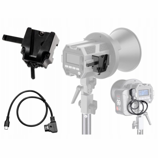 Savio Adaptér baterií COLBOR V-Mount + kabel D-tap na USB...