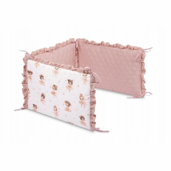 Sensillo Chránič povlečení BALLET DRUGS z růžového mušelínu