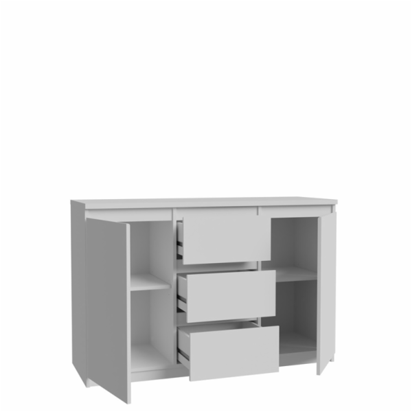 Komoda Domoletti CHLK231-U42, bílá, 42,2x121,2x79,9 cm