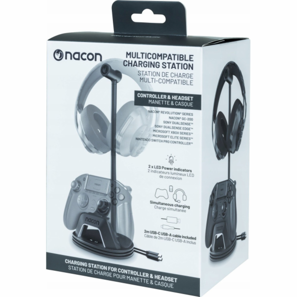 BigBen Nacon Multi Charge Stand melna - Ladesanas stacija...
