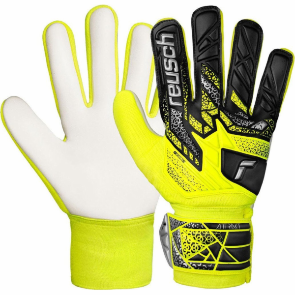 Reusch Brankářské rukavice Attrakt Starter Solid žluto-če...