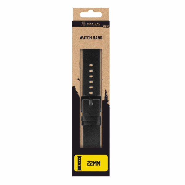 Tactical 307 Kožený Řemínek 22mm Black