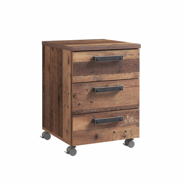 Zásuvková jednotka Domoletti hnědá, 41,6x40,4x55,9 cm