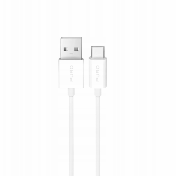Puro Kabel USB-A - USB-C 3 m bílý (8018417498701)