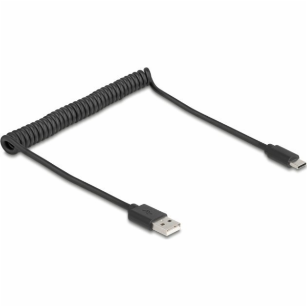 Delock USB kabel USB-A - USB-C 0,75 m černý (90368)