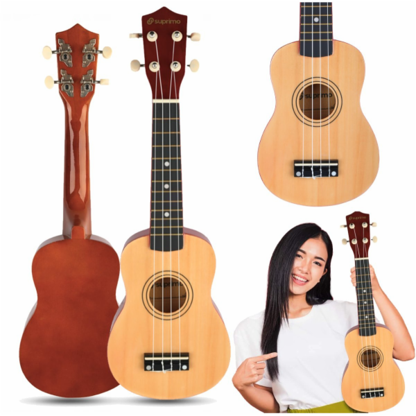 LUNA GUITARS SUPRIMO UK21 NW sopránové ukulele 21 přírodn...