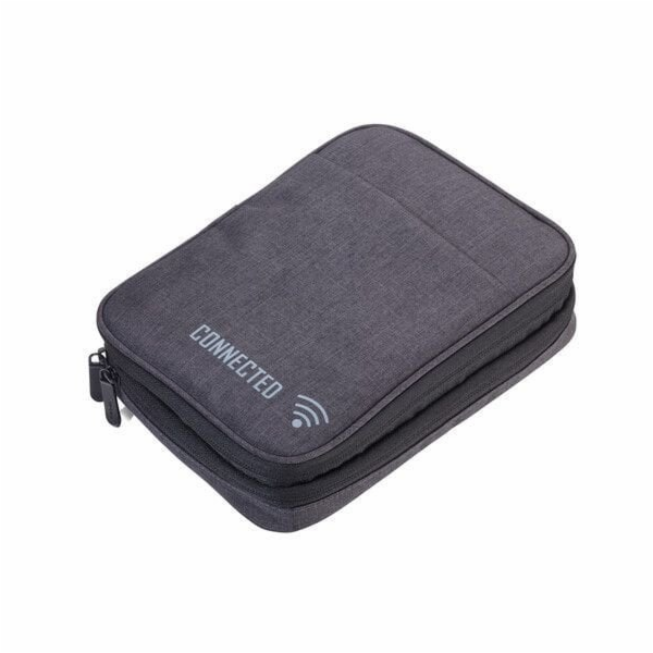 Troika Kabeltasche CONNECTED dunkelgrau