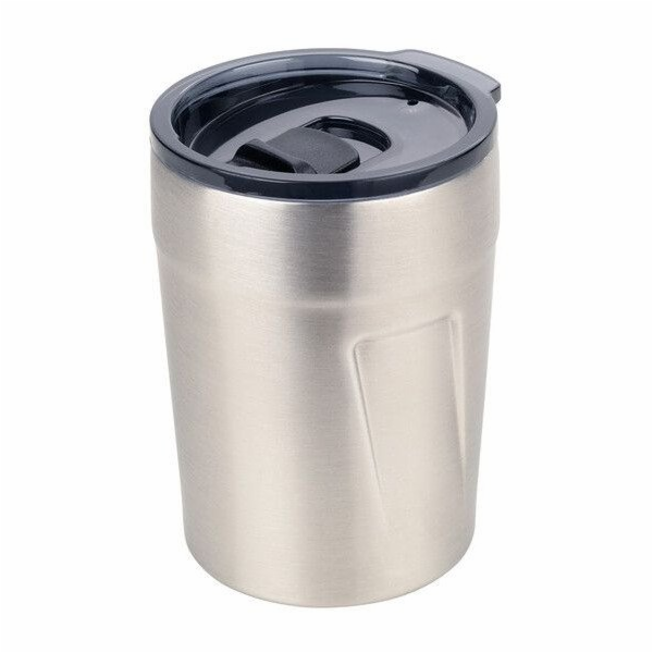 Troika Thermobecher ESPRESSO DOPPIO silberfarben