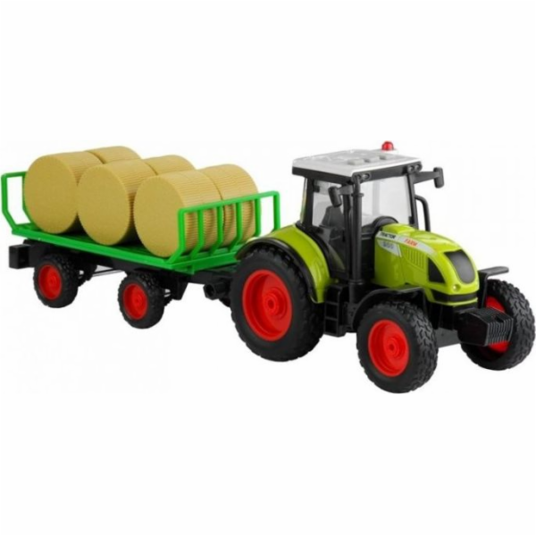 Lean Sport Tractor s přívěsem na seno, světla, hrající 37...