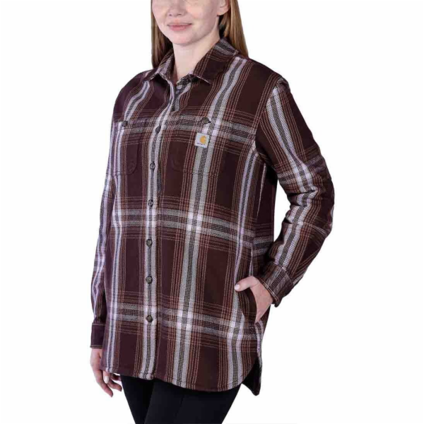 Carhartt Těžká levandulová fleecová svrchní košile