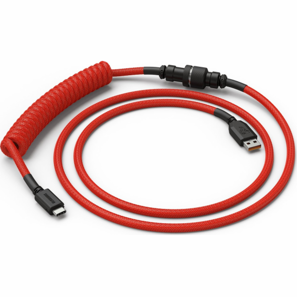 Glorious Kabel USB-A - USB-C, 1,36 m, červený (GLO-CBL-CO...