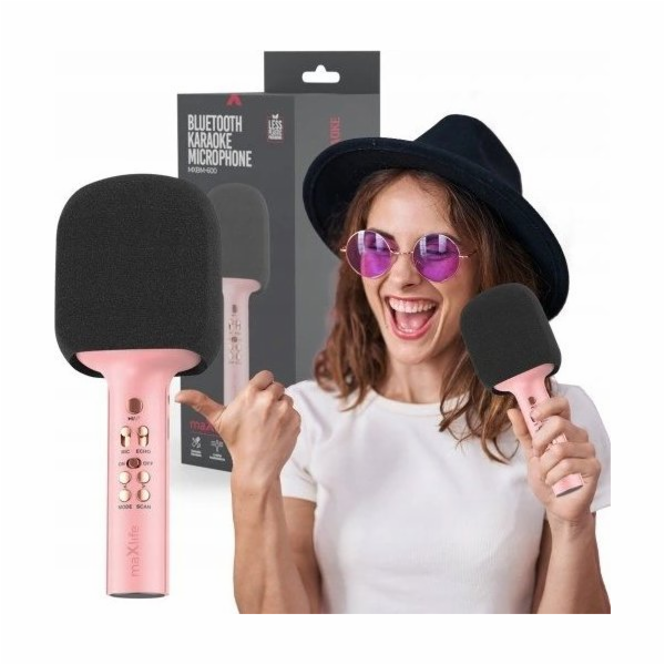 MaxLife Bezdrátový mikrofon s Bluetooth reproduktorem Max...