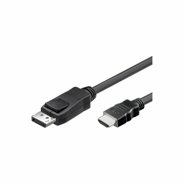 Alcasa Kabel DisplayPort - HDMI, 1 m, černý