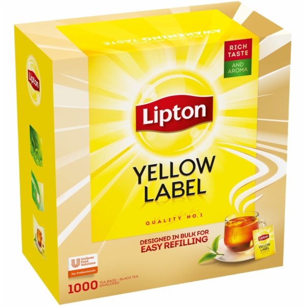 Lipton Černý čaj žlutá etiketa, 1000 sáčků