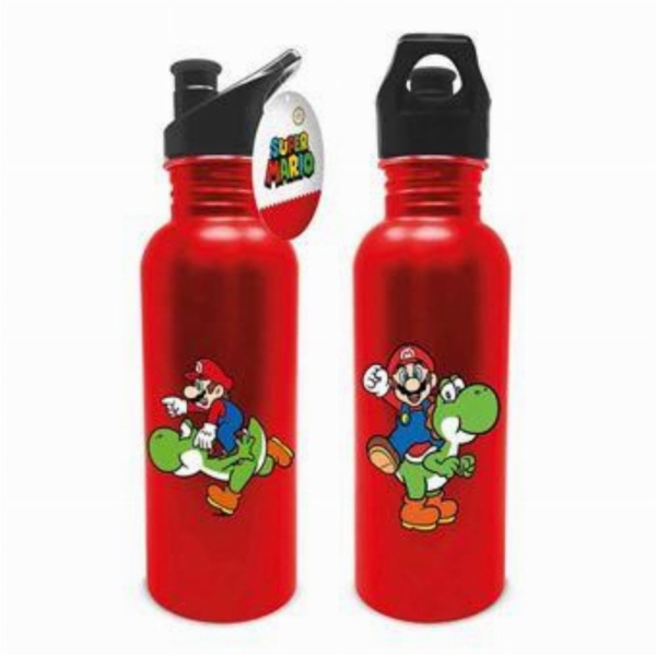 Pyramid Super Mario Metal Bottle (Mario a Yoshi)