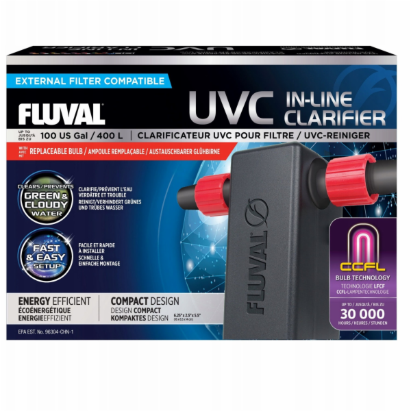 Fluval UVC sterilizační dezinfekční prostředek, 16x14x6,5...