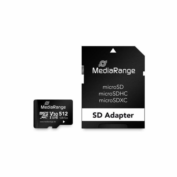 MediaRange Flash paměť MR947 512GB MicroSDXC UHS-I třída 10