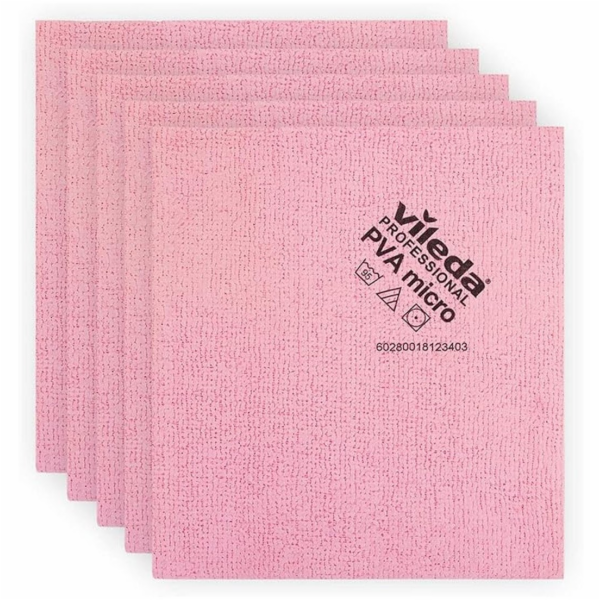 Vileda A? PVA mikroutěrka 38x35 cm | 5 ks | červená