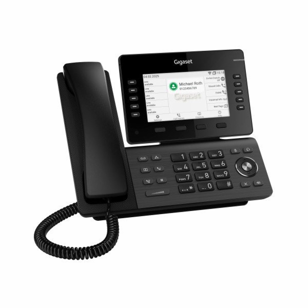 Gigaset P855BW IP PRO IP Tischtelefon 12,7 cm 5 Zoll TFT-...