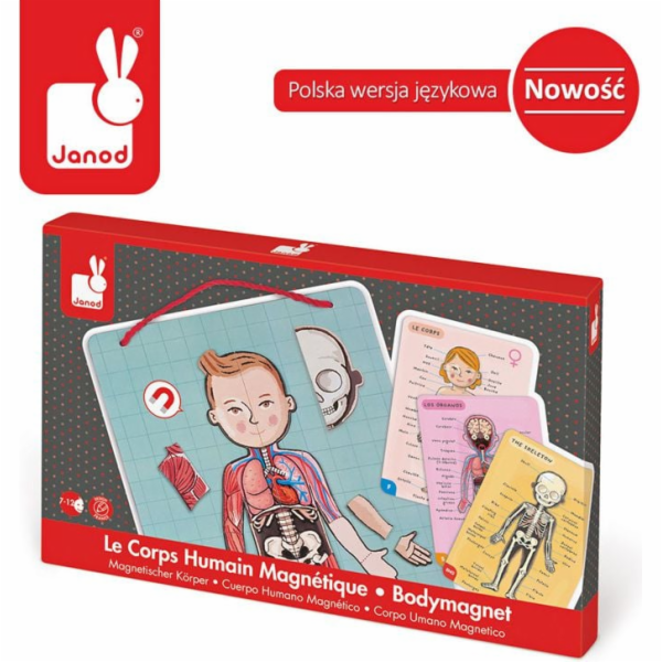 Janod Magnetické puzzle Lidské tělo (J05491)