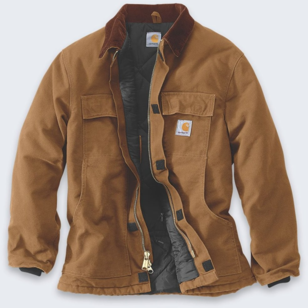 Carhartt Bunda Firm Duck Traditional HNĚDÁ