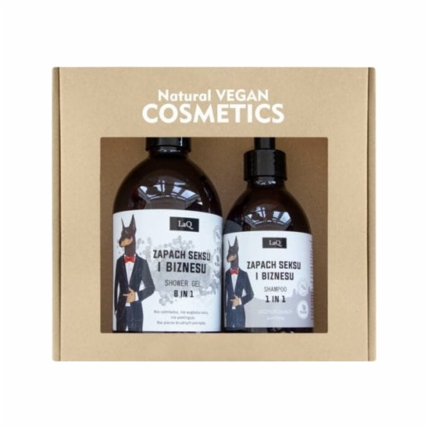 NoName LAQ_SET Doberman sprchový gel 8v1 500ml + šampon p...