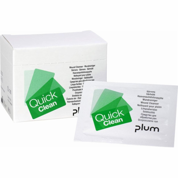 Plum PLQUICKCLEAN - Vlhčené čisticí ubrousky na rány Quic...