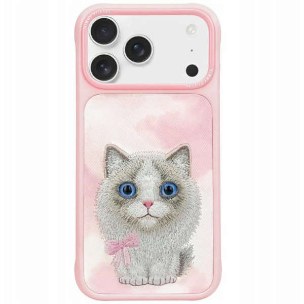 Nimmy Kryt Big Eyed Pet 2.0 s kočkou pro iPhone 17 růžový