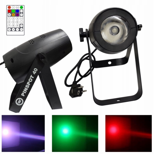 LIGHT4ME PINSPOT 40 jevištní reflektor 40W RGBW