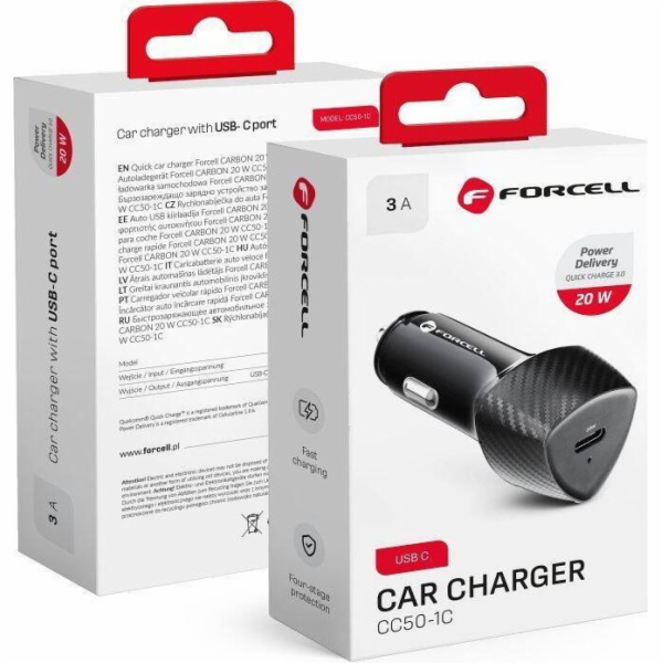 ForCell Autonabíječka FORCELL CARBON Type C 3.0 PD20W CC5...
