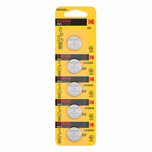 baterie Kodak 3  CR2025  5-pack  blistr/