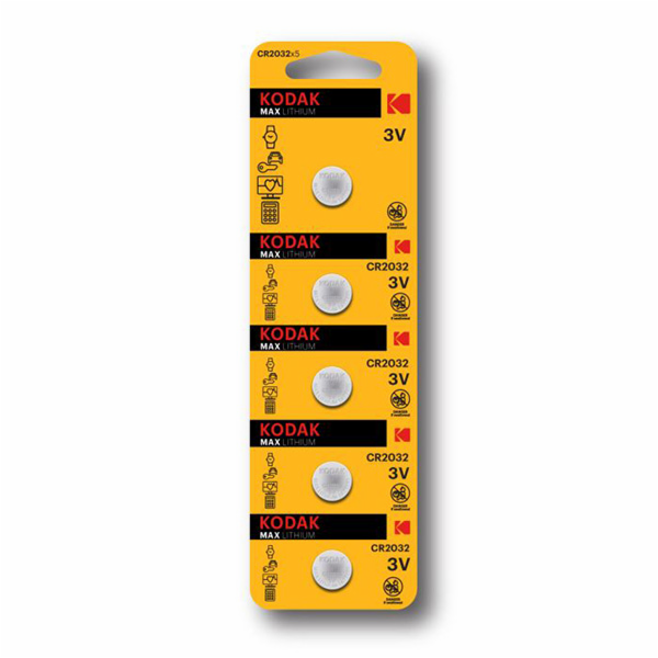 baterie Kodak 3  CR2032  5-pack  blistr/
