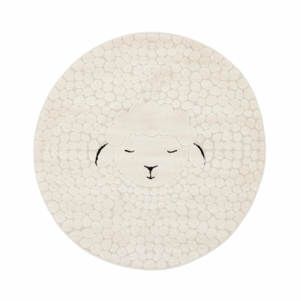 Koberec Domoletti Elio dětský 2319 260, bílý, 120 x 120 cm