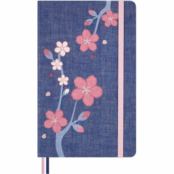 Moleskine Zápisník Sakura 2025, L, 13x21cm, linkovaný, li...