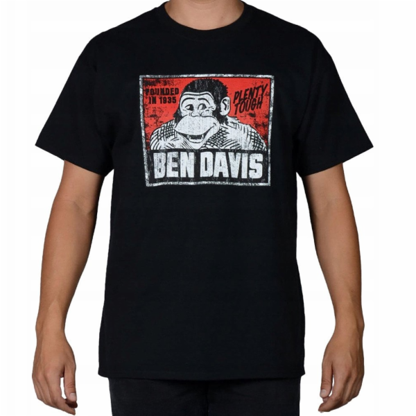 Bart Černé tričko s vintage logem Ben Davis