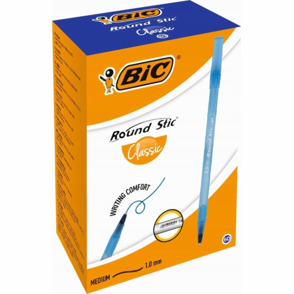 Bic Kuličkové pero Round Stic modré 60 ks.
