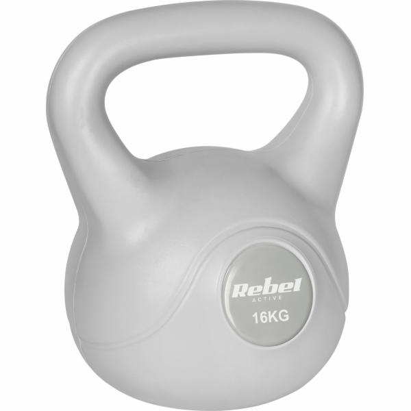 Rebel Active Asfaltový kettlebell 16 kg šedý REBEL ACTIVE