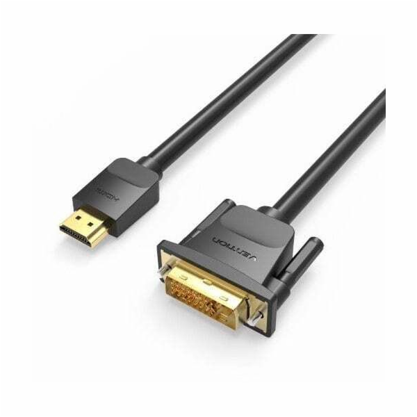 HDMI to DVI (24+1) cable Vention ABFBJ 5m, 4K 60Hz/ 1080P...