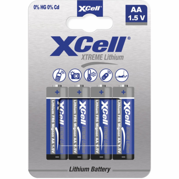 XCell Baterie Extreme Lithium FR6 Mignon AA 4St.