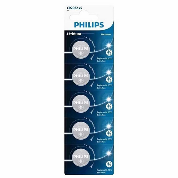baterie PHILIPS 3  CR2032  5-pack  blist