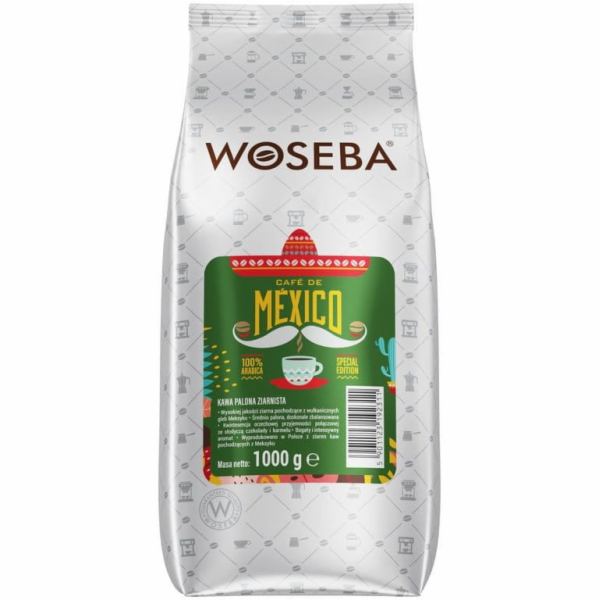 Woseba Cafe de Mexico kávová zrna 1 kg