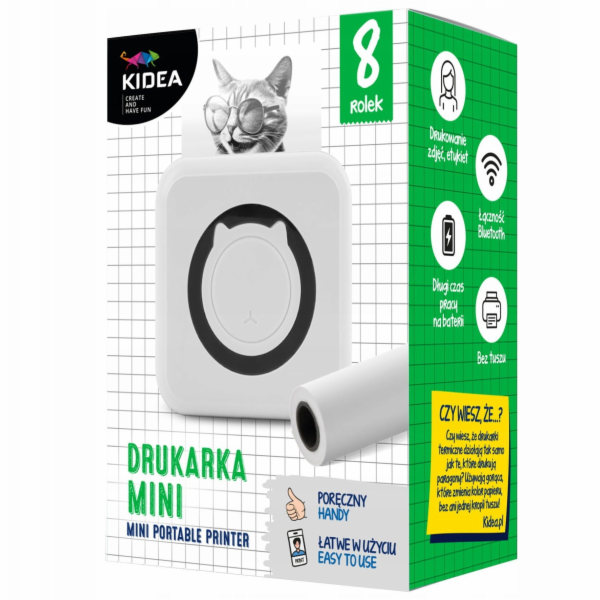 Derform BLUETOOTH TEPELNÁ TISKÁRNA 14X10X5 KIDEA B PUD