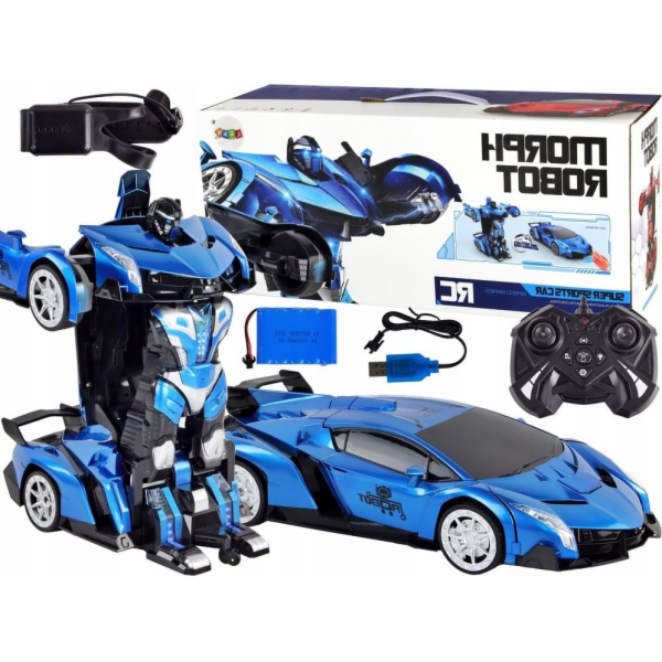 LeanToys Transformační robotické auto na dálkové ovládání...