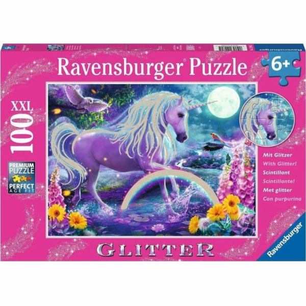 Ravensburger Puzzle 300 dílků Třpytivý jednorožec 129805 ...
