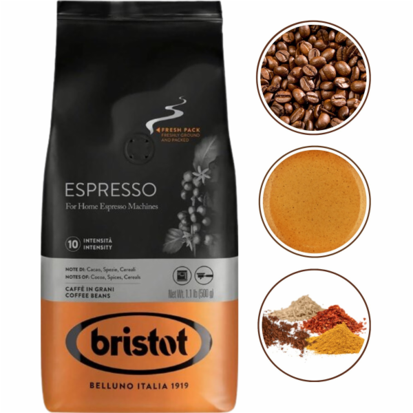 Bristot Beans kávová zrna 500 g