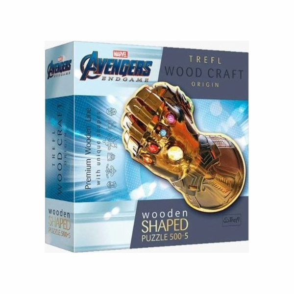 Trefl Dřevěné puzzle Infinity Gauntlet 500+5 dílků