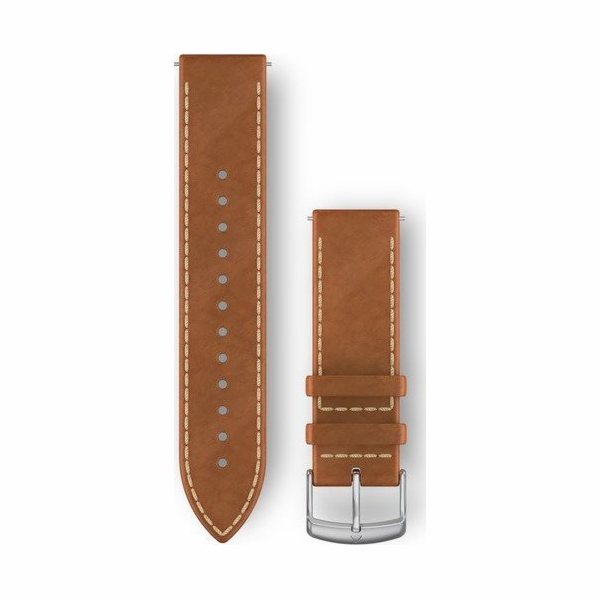 Garmin Garmin Ersatzarmband 20mm Leder Hellbraun s Naht/S...